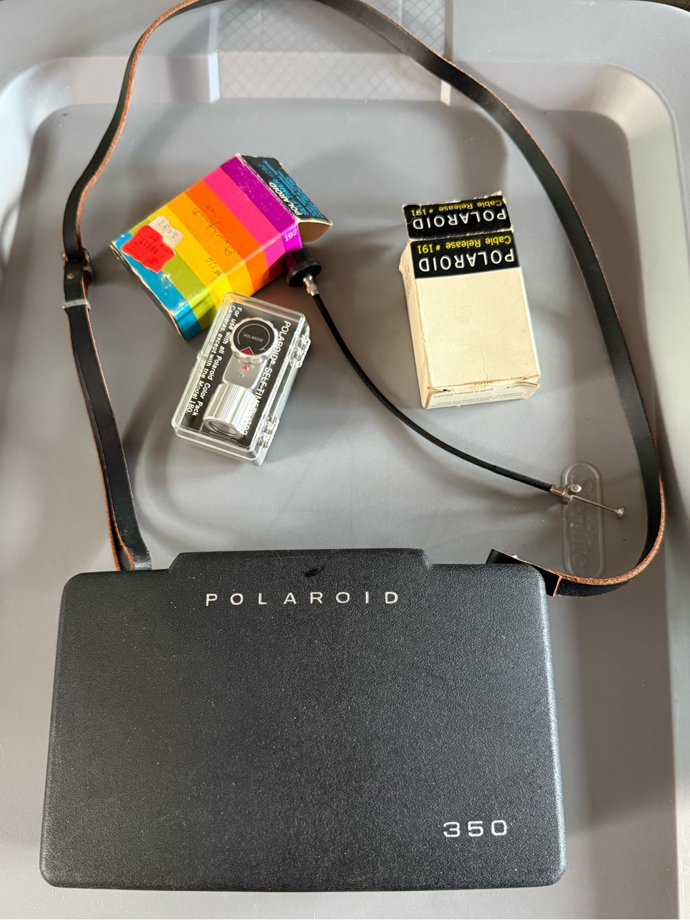 Vintage Polaroid Camera with   Self-Timer
